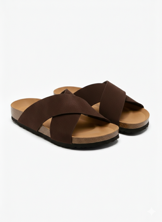 CrossStep Slipper – Brown