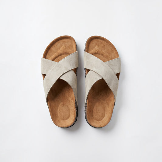 CrossStep Slipper – Beige