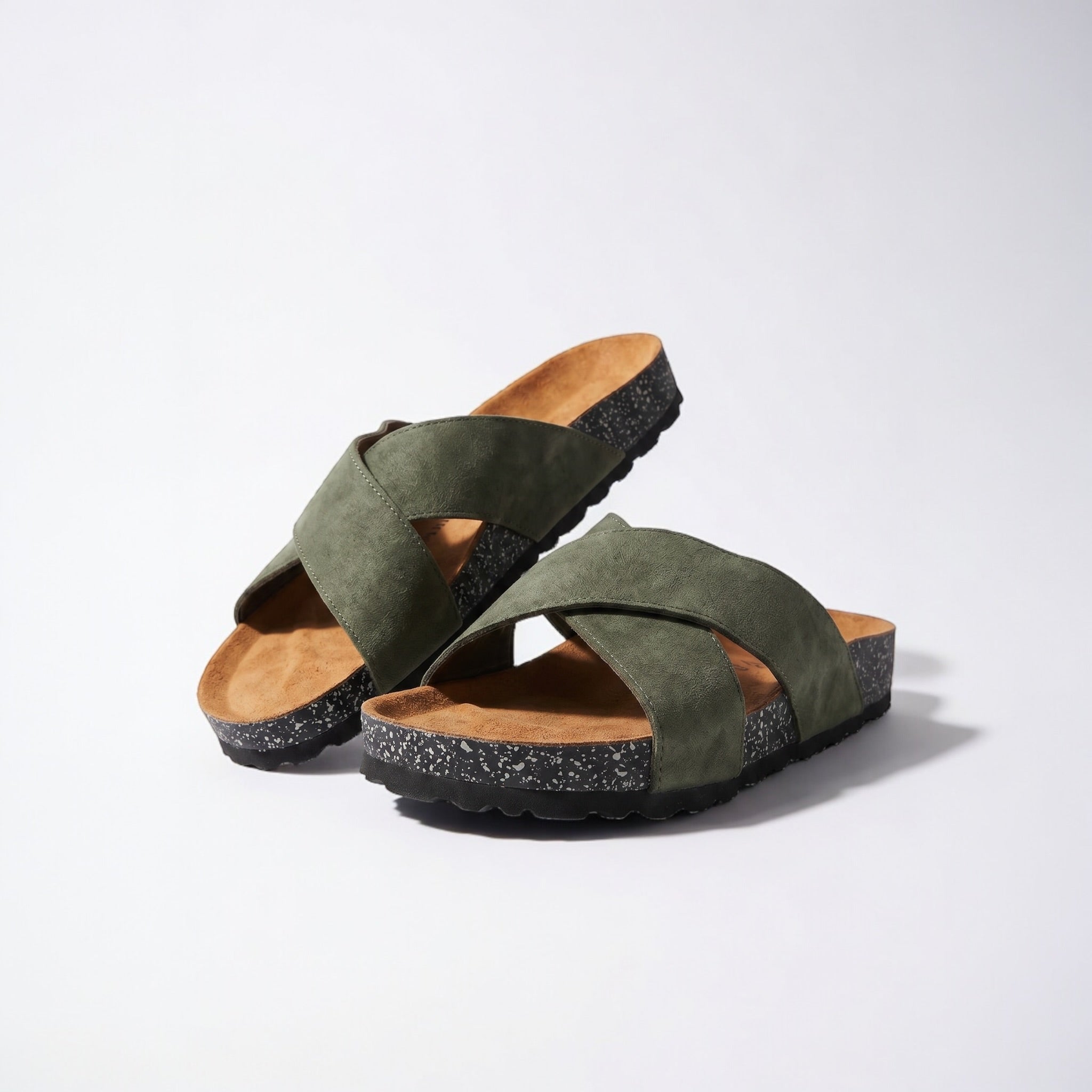 CrossStep Slipper – Olive – High line
